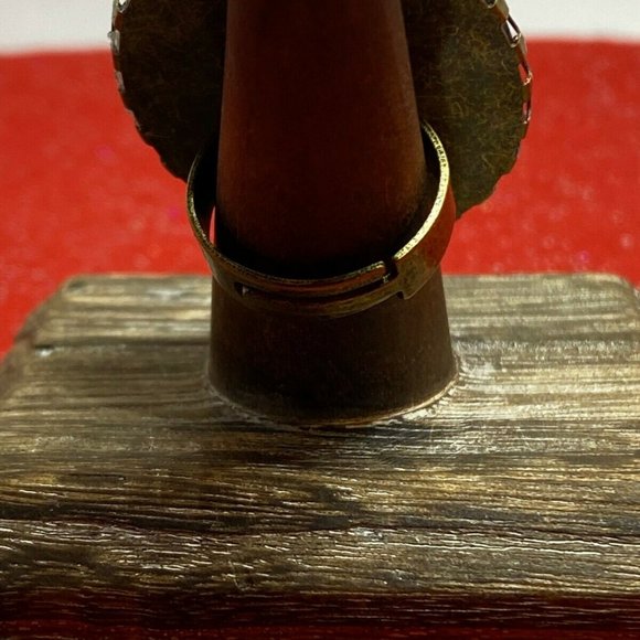 Christmas gift Daughter mom Gothic Steampunk ring  RED Full Bloom Rose Cameo - Picture 6 of 9